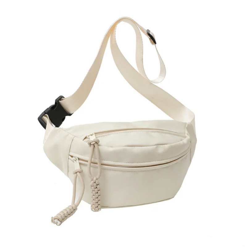 CROSSBODY BAG ANITA NYLON - OFFWHITE