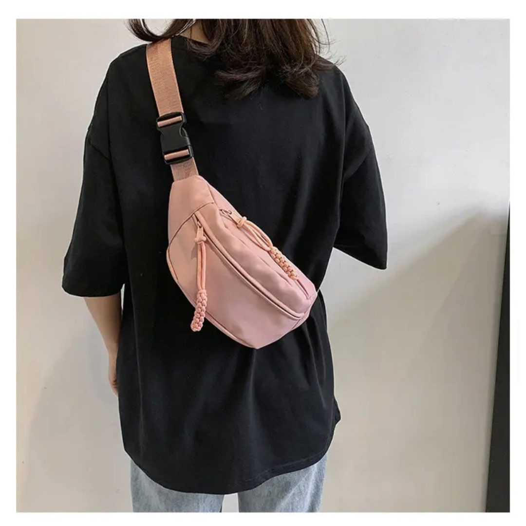 CROSSBODY BAG ANITA NYLON - ROSÉ
