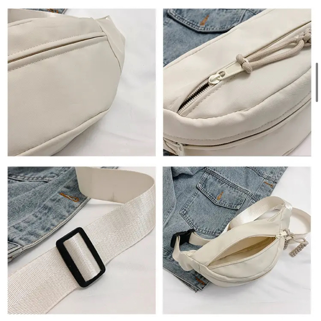 CROSSBODY BAG ANITA NYLON - OFFWHITE