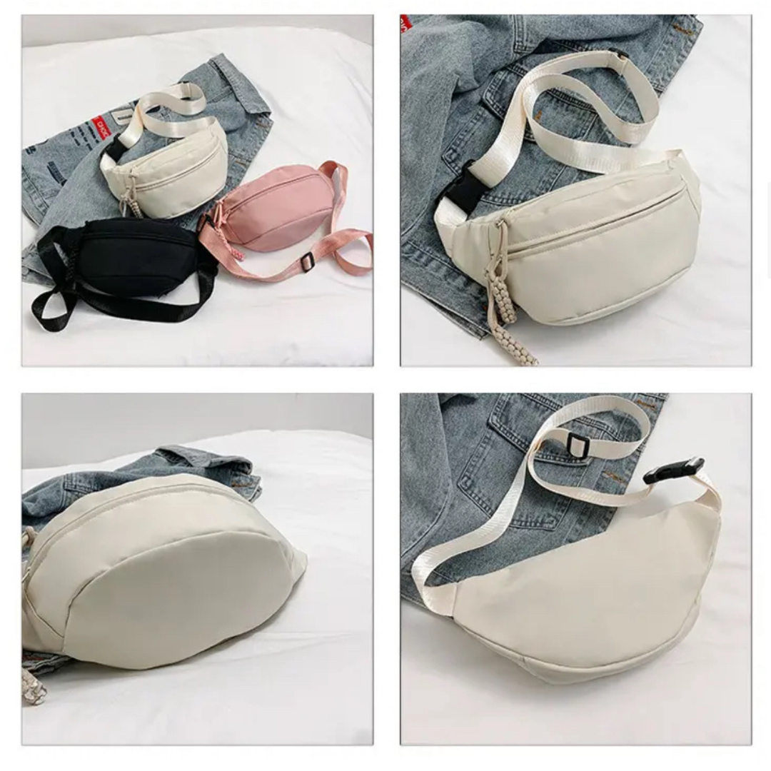 CROSSBODY BAG ANITA NYLON - OFFWHITE