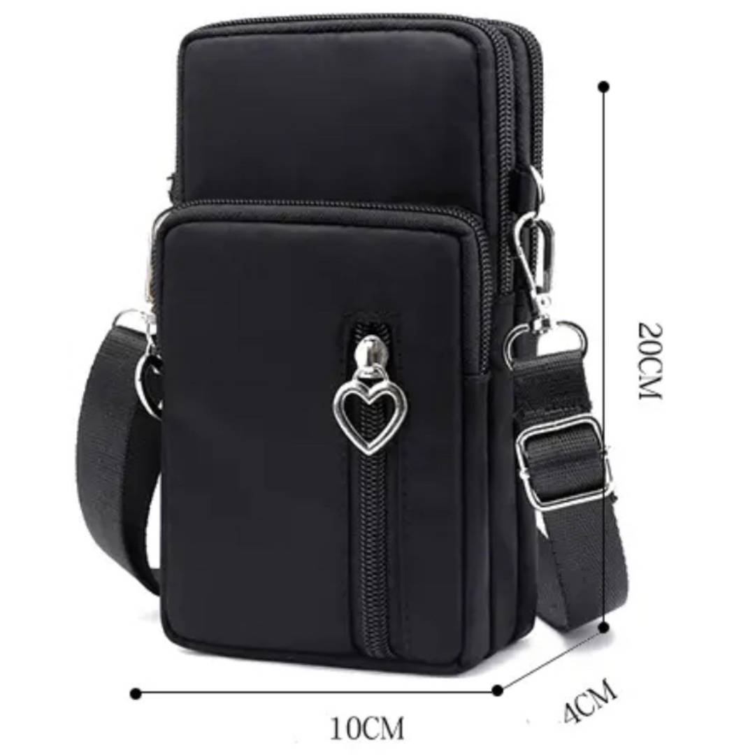 CROSSBODY HANDY TASCHE RESI NYLON SCHWARZ