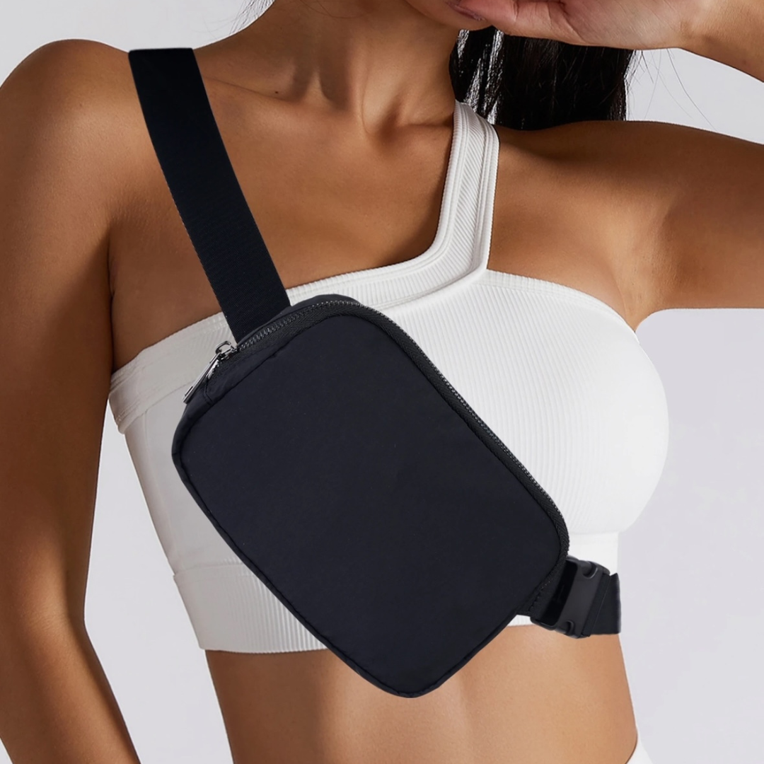 CROSSBODY BAG NYLON - SCHWARZ