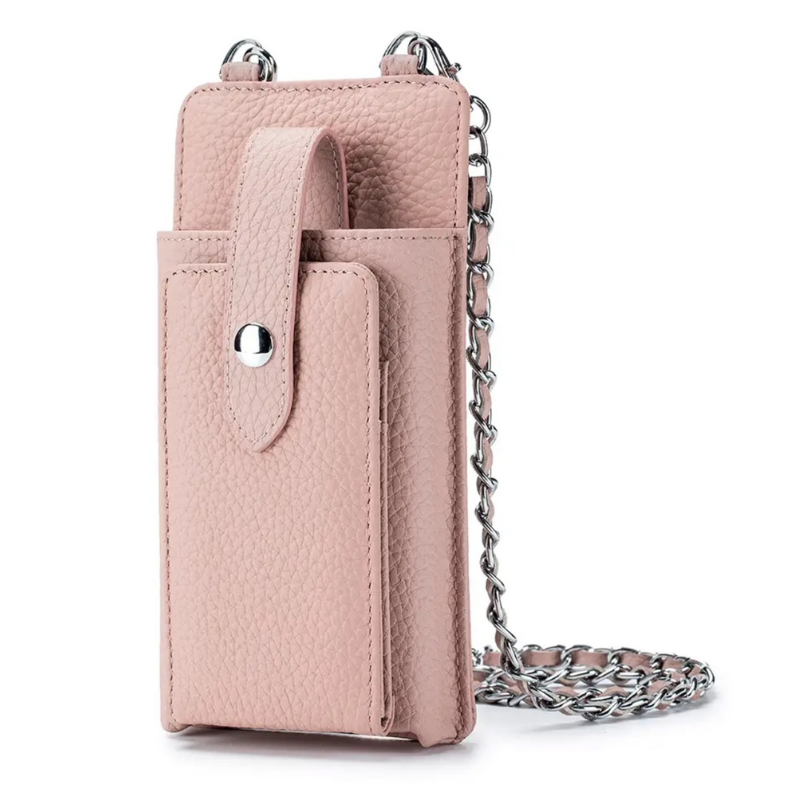 CROSSBODY HANDY TASCHE LEDER - ROSÉ PINK